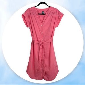 Gap Mini Shirt Dress 100% Cotton - Apple Blossom Pink